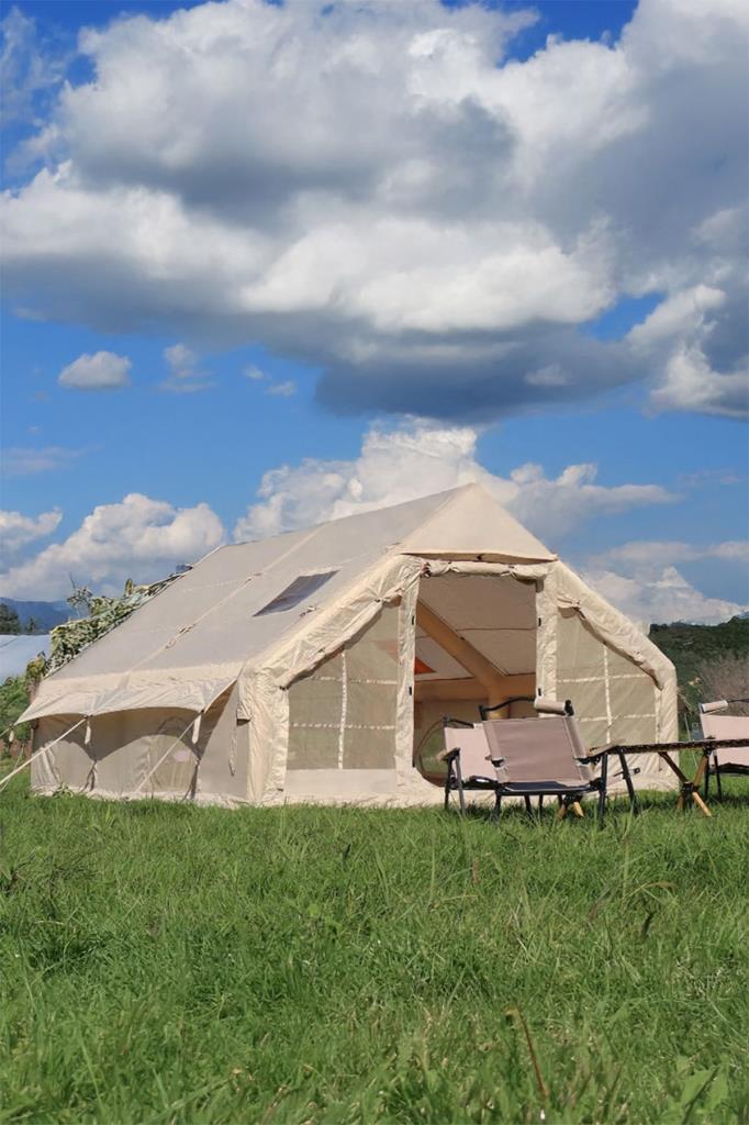 12 Kişilik 4 Mevsim Şişme Kamp Çadırı 300x400 12 M2 Yükseklik 210 Cm