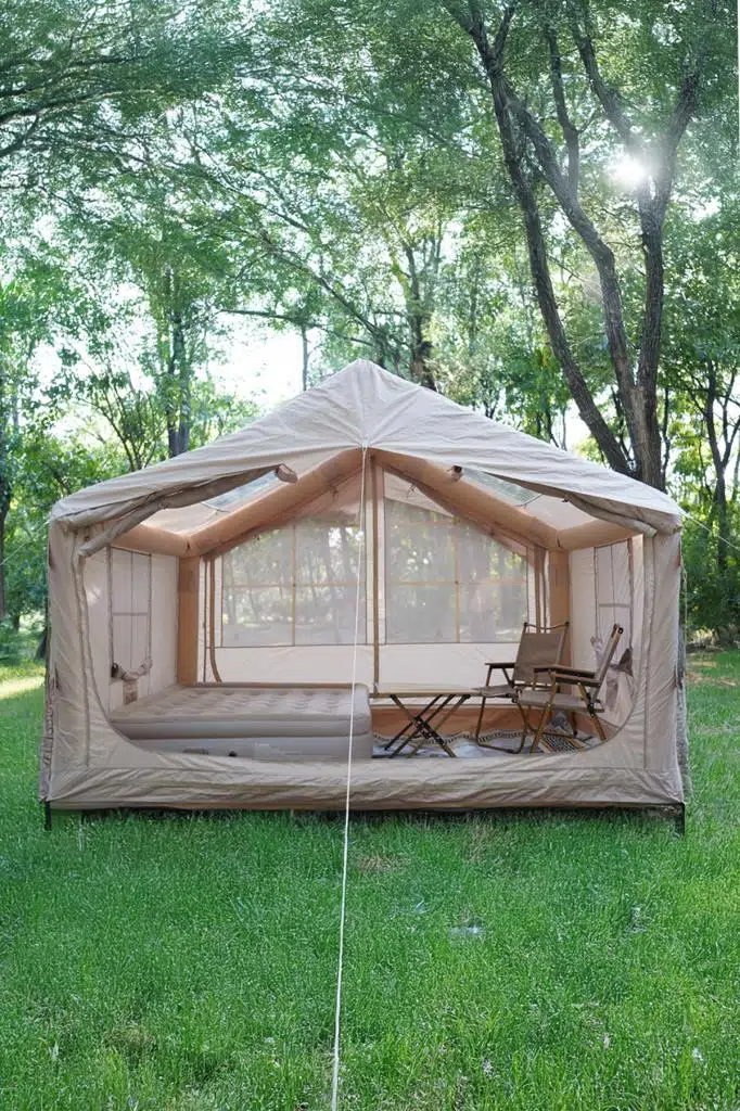 4 Mevsim Şişme Kamp Çadırı Yüksek ve Cam Tavanlı (6-8 Kişilik) 300x250x220cm