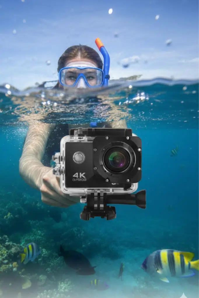 4K Aksiyon Kamerasi 16MP 30m Su Altı WiFi 170° Ultra HD Objektif Video Kamera