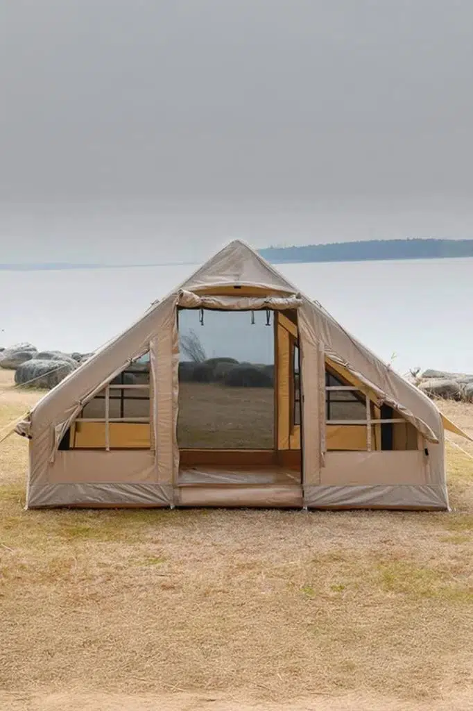 6 Kişilik 4 Mevsim Şişme Kamp Çadırı (2 Kapılı) 300x210cm