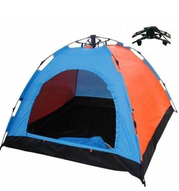 6 Kişilik Renkli Dayanıklı Tam Otomatik Kamp Çadırı 220x250x165