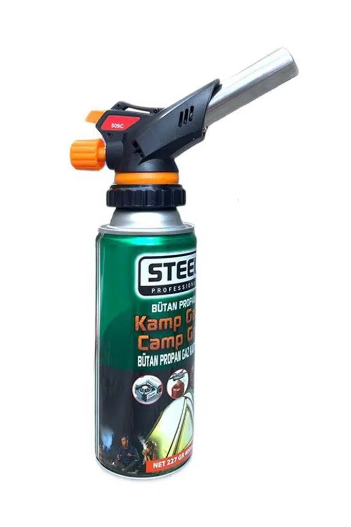 Çakmaklı Pürmüz Kamp Gazı Seti 400ml 227gr (Piknik, Kamp, Mangal, Mutfak, Ateş Tutuşturucu)