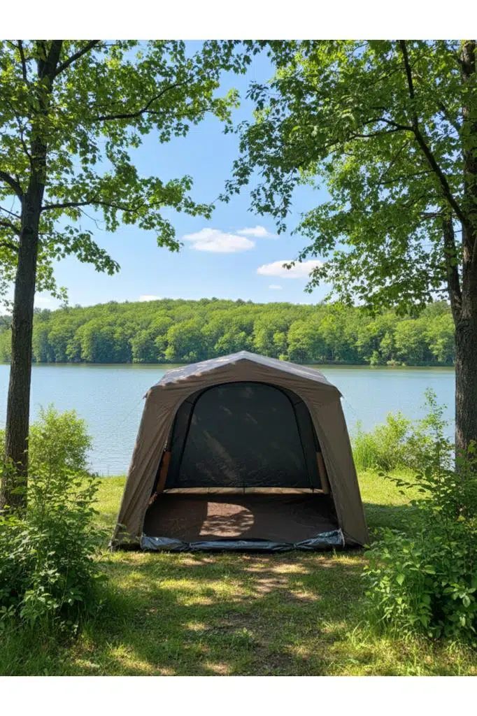 Fischer 8-10 Kişilik Baca Çıkışlı Fresh&Black Şişme Çadır 290x290x220cm